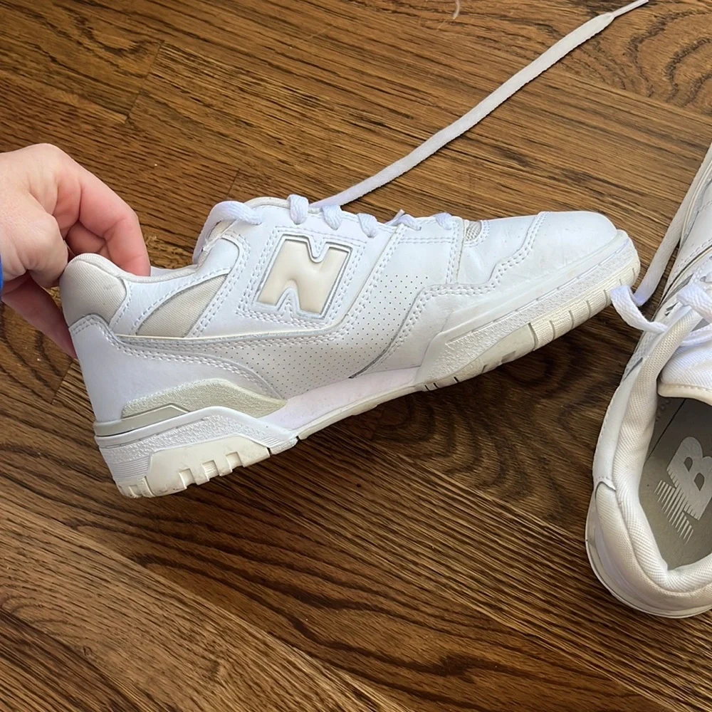 NEW BALANCE 550’s White/Birch - Picture 6 of 7